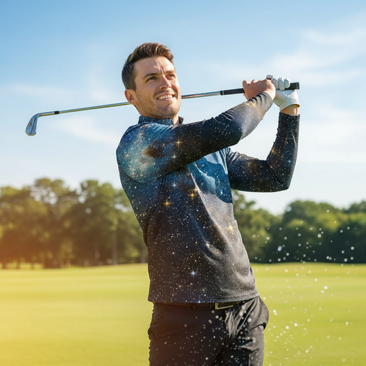 Inked Skins Men's Golf Shirt Quarterzip UPF50+