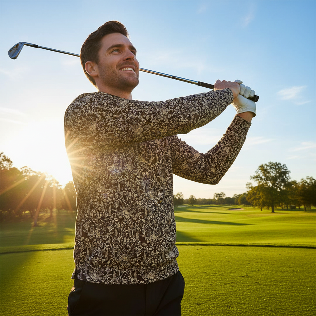 Wildlife Party Men's Golf Hooded Sweatshirt