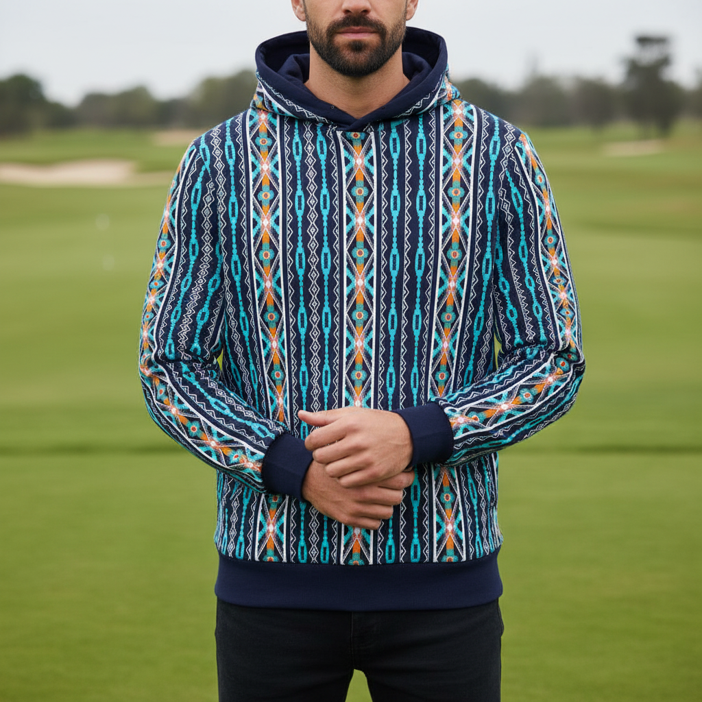 Bold Baroque Men's Golf Hooded Sweatshirt