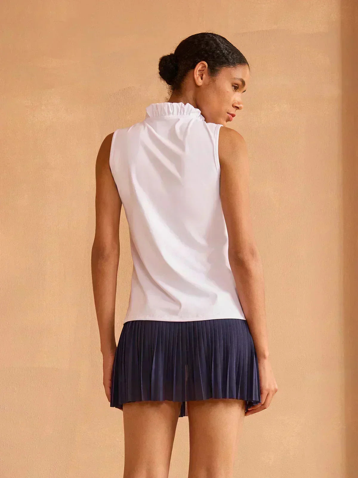 More Than Basic Ruffle V-Neck Tank Top UPF50+