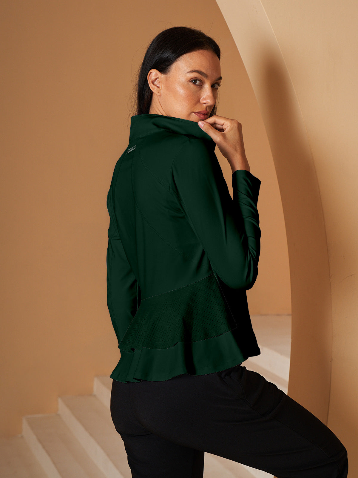 More Than Basic Ruffle Golf Jacket Sun Protection