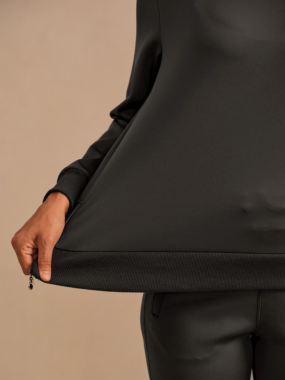 More Than Basic Asymmetrical Collar Golf Sweatshirt