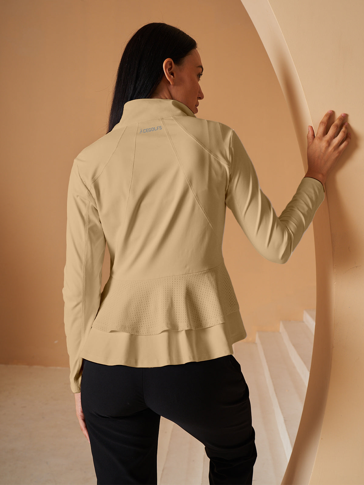 More Than Basic Ruffle Golf Jacket Sun Protection