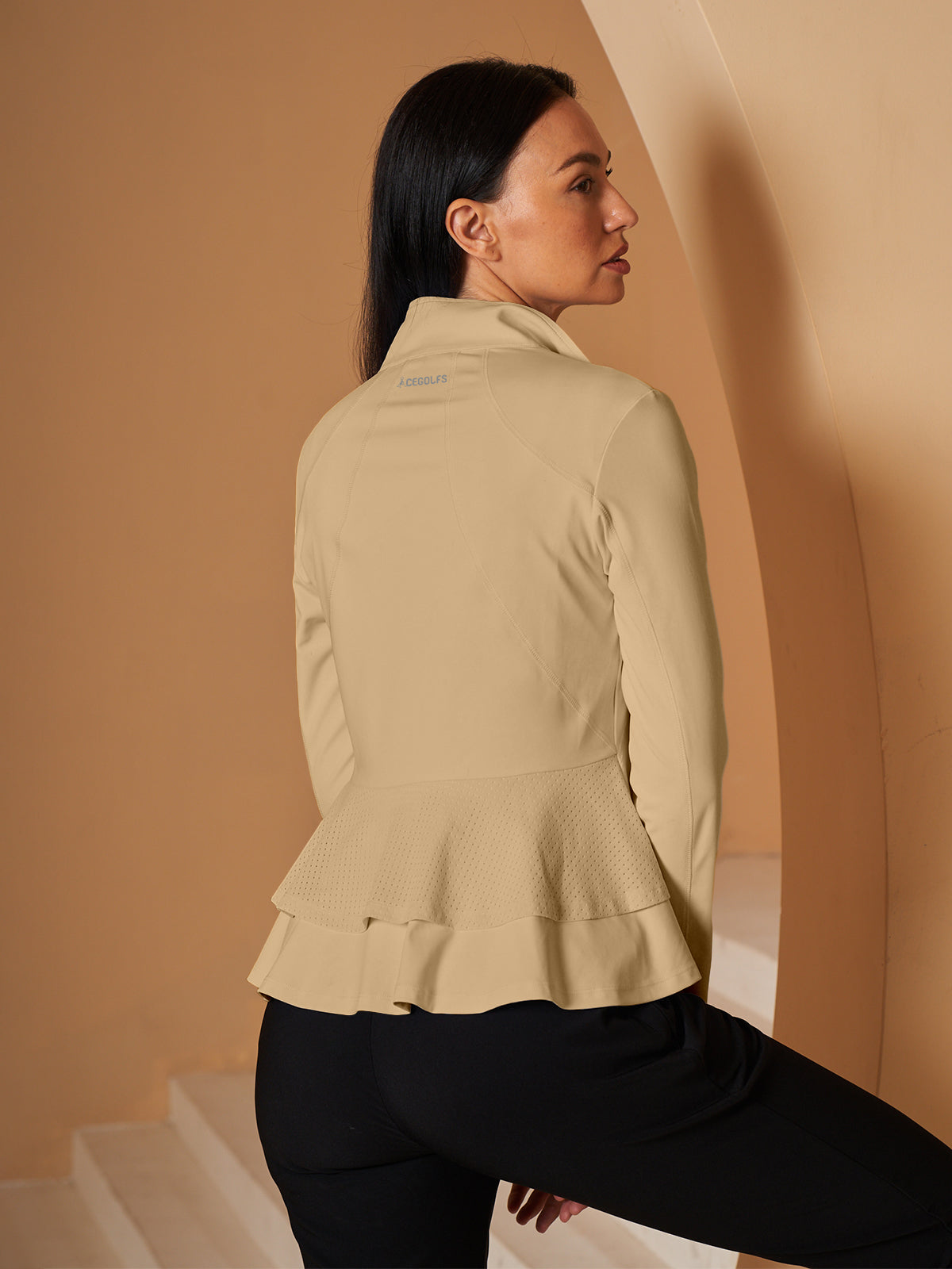 More Than Basic Ruffle Golf Jacket Sun Protection