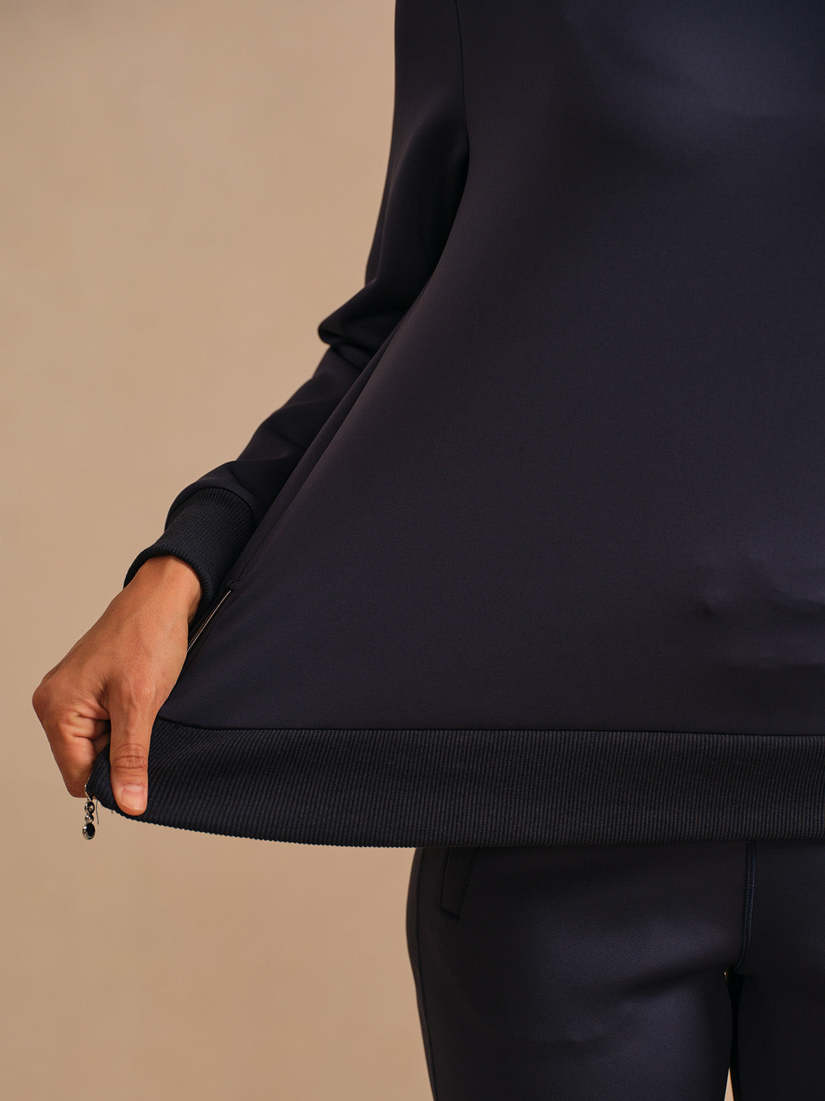 More Than Basic Asymmetrical Collar Golf Sweatshirt