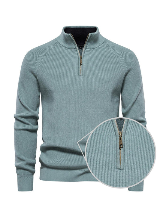 More Than Basic Men's Golf Quarter Zip Sweater
