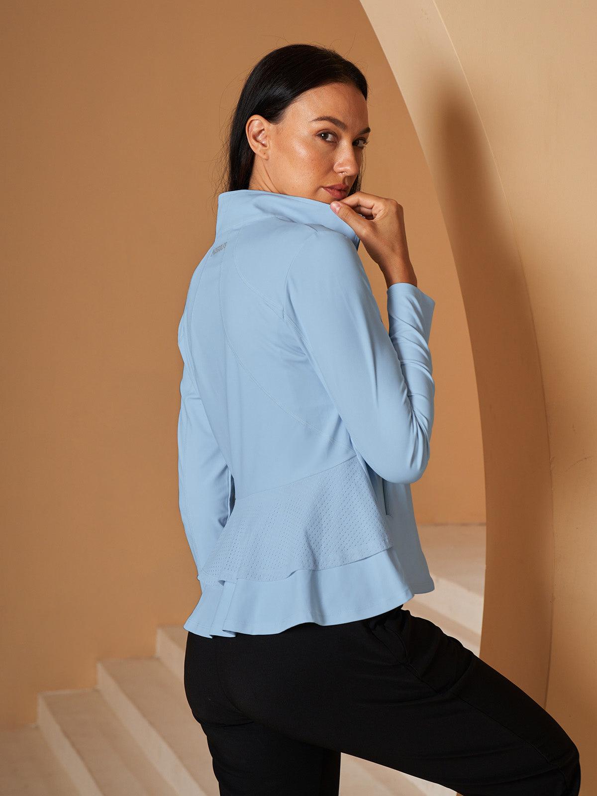 More Than Basic Ruffle Golf Jacket Sun Protection