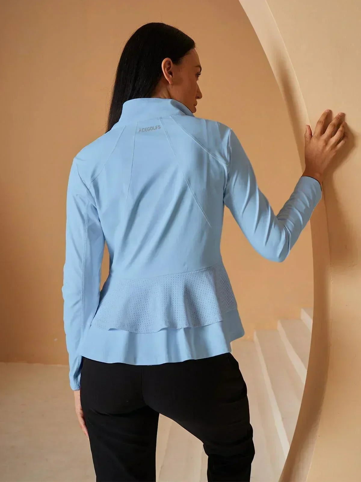 More Than Basic Ruffle Golf Jacket Sun Protection