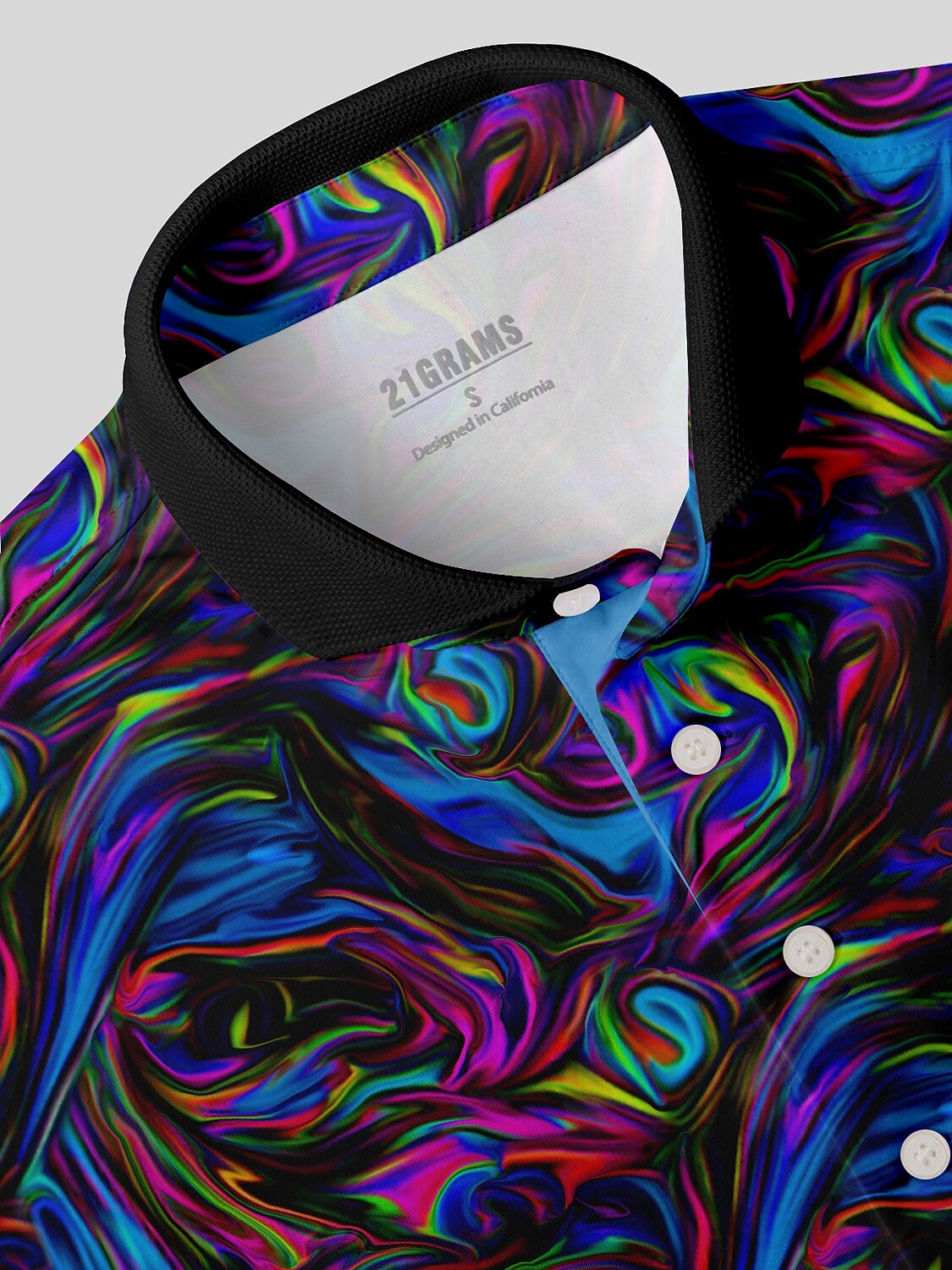 Inked Skins Men's Ribbed Collar Polo Top UPF50+