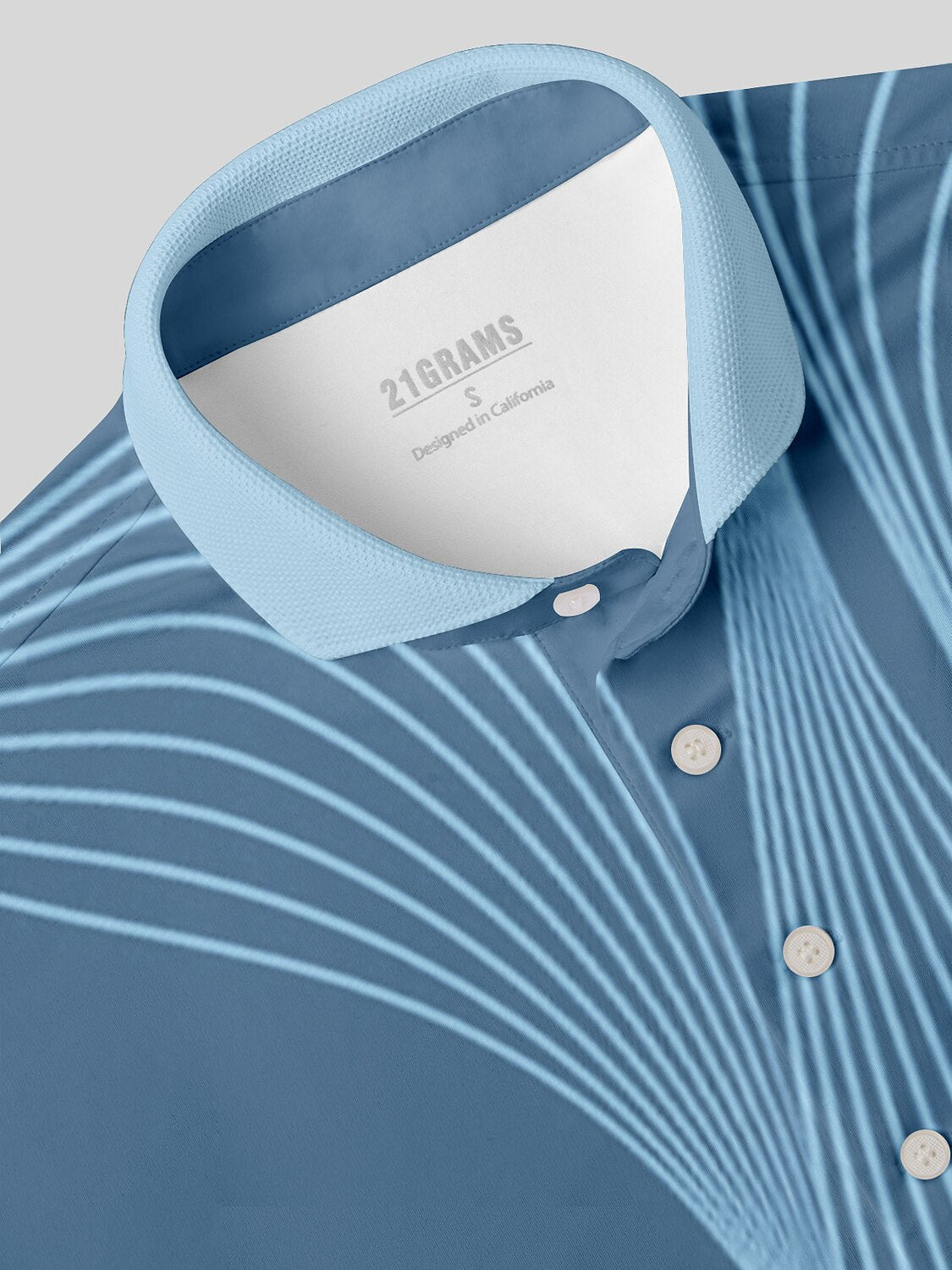 Air Brush Men's Ribbed Collar Polo Top UPF50+