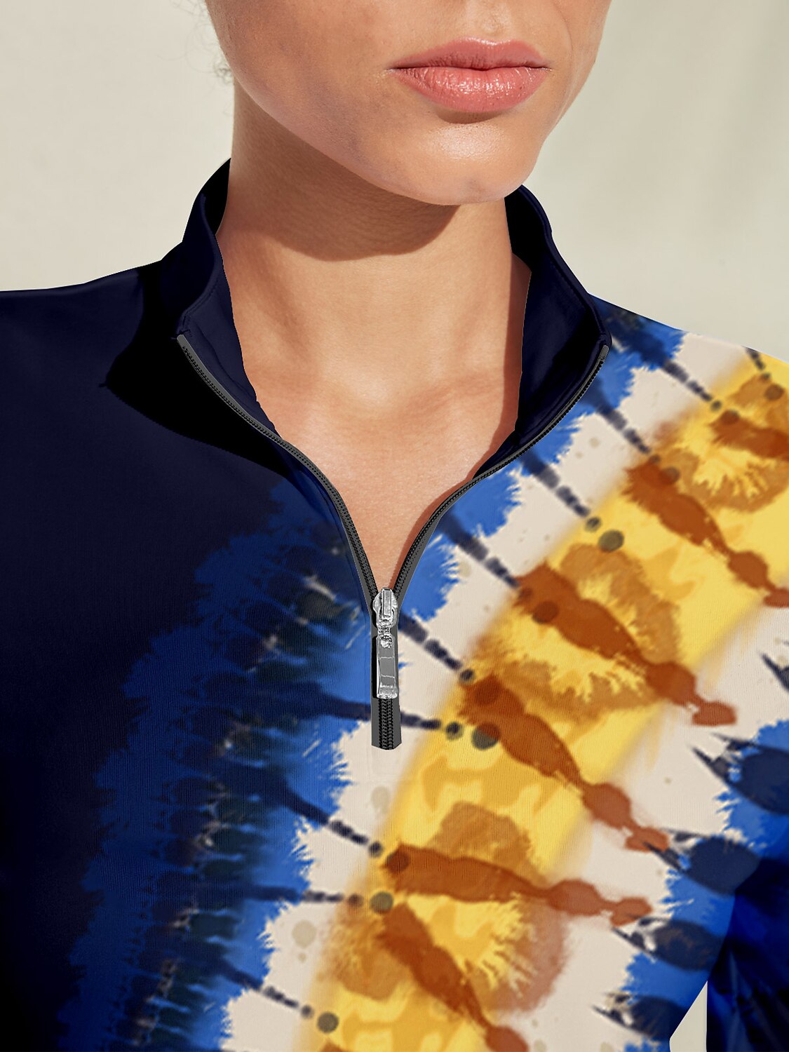 Inked Skins Silky Golf Shirt Quarterzip UPF50+