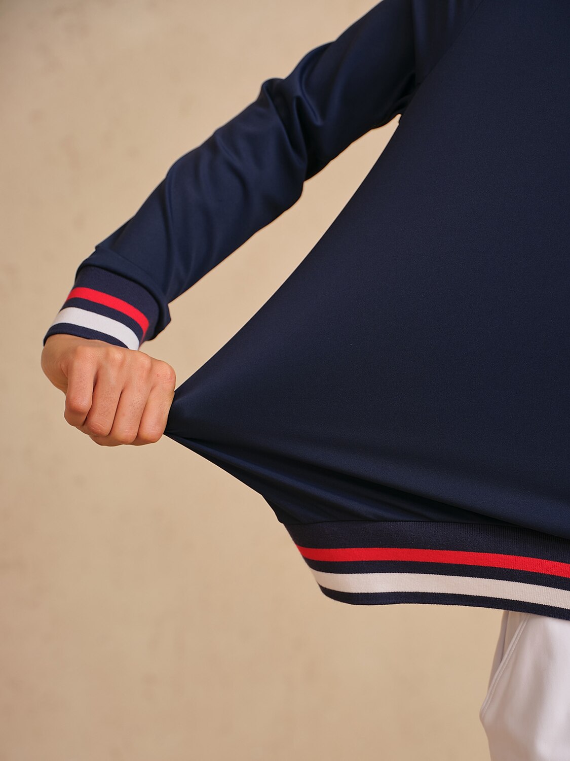 Navycore Color Block Ribbed Golf Polo Shirt UPF50+