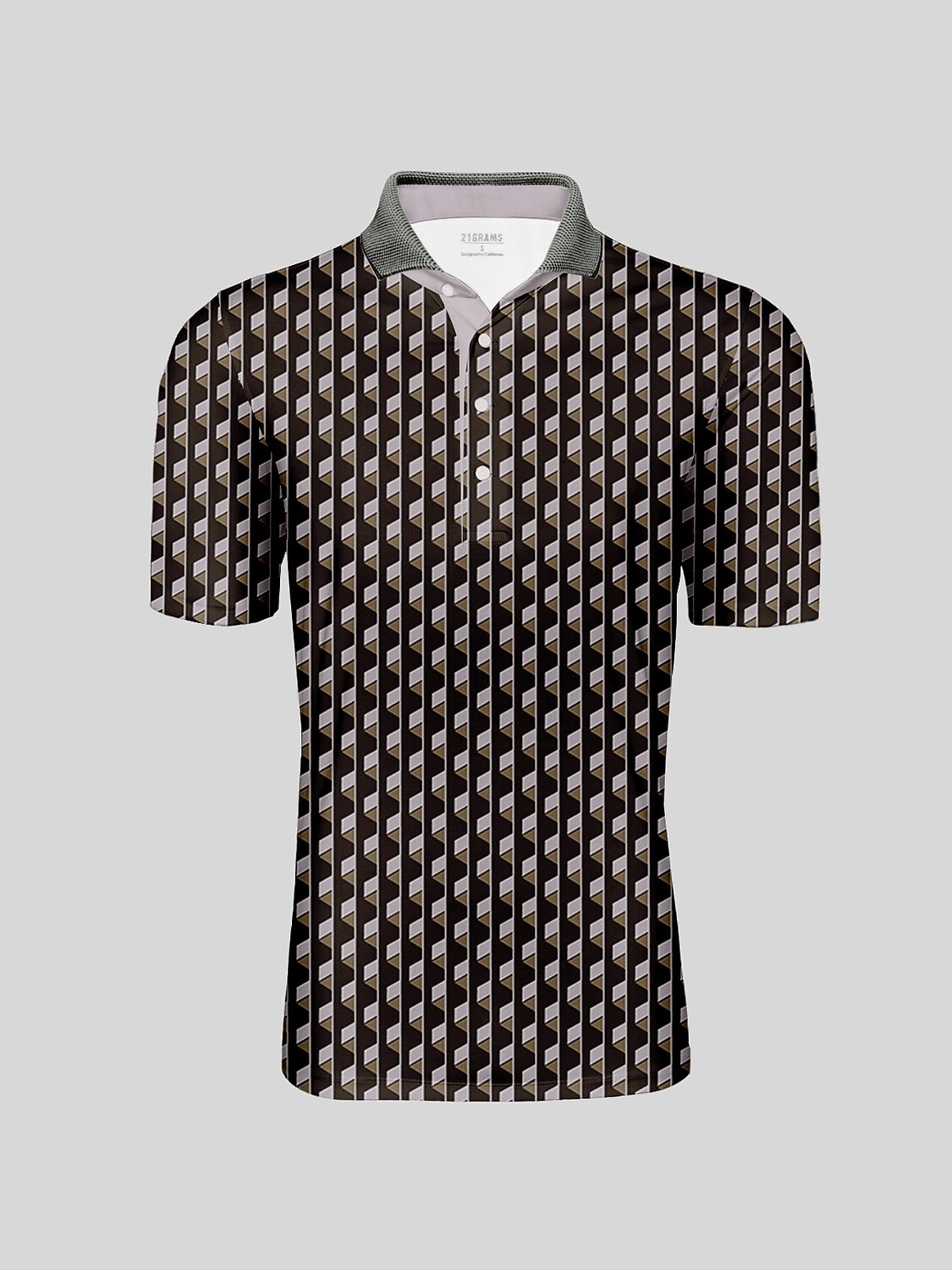 Not So Classic Men's Ribbed Collar Polo Top UPF50+