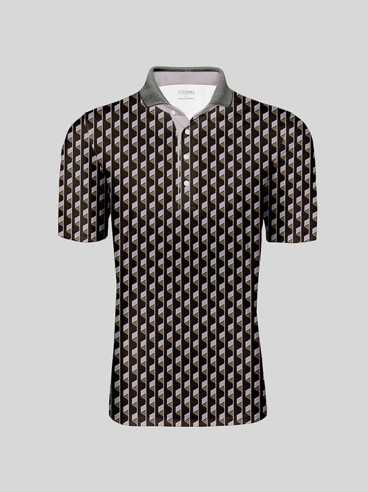 Not So Classic Men's Ribbed Collar Polo Top UPF50+