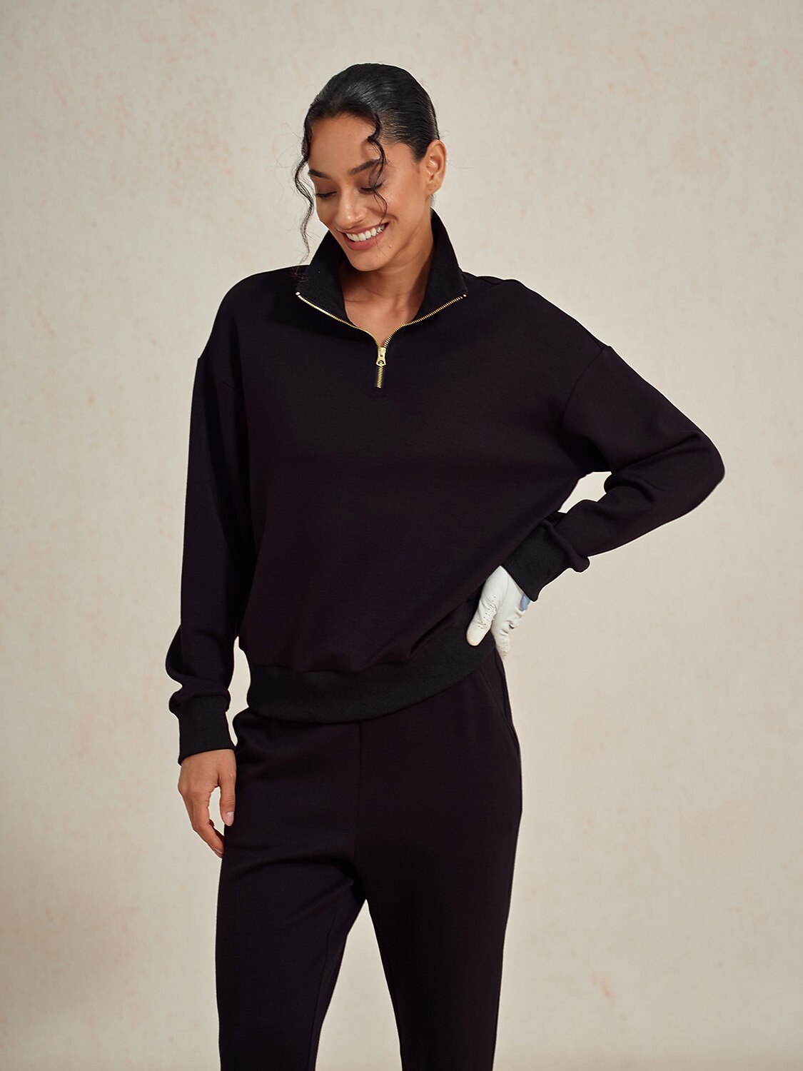 UltraSoft Long Sleeve Quarterzip Sweatshirt
