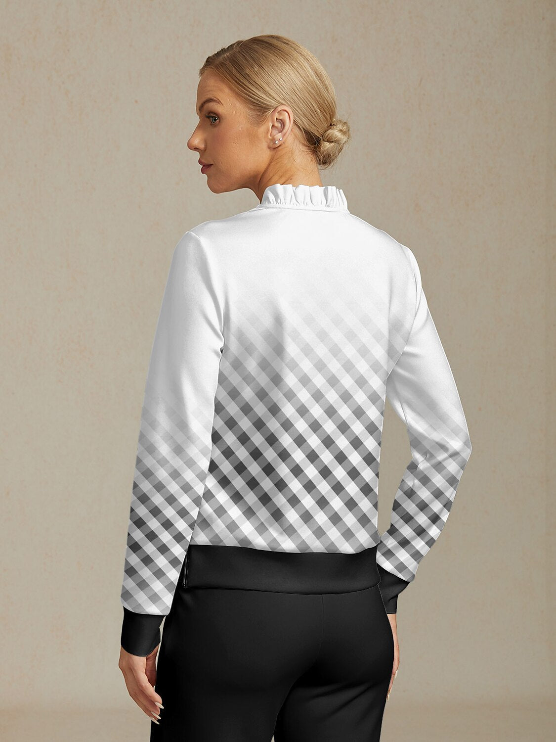 Hyper-prep Ruffle Collar Golf Sweatshirt