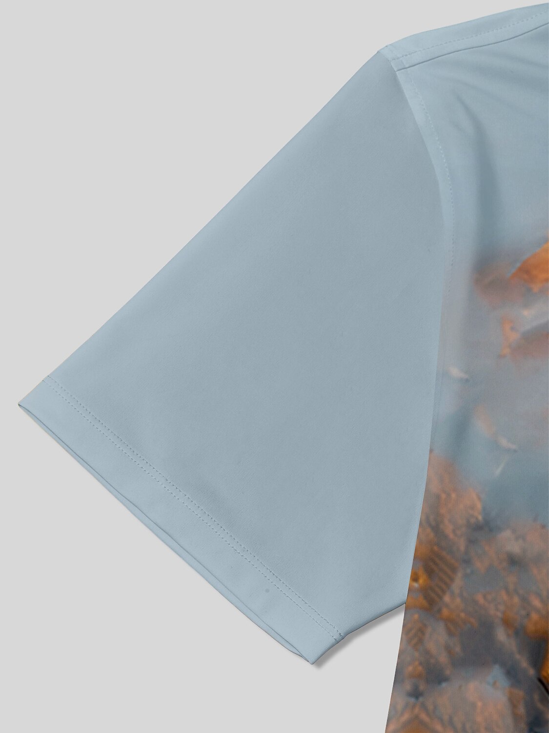 Playful Nautical Men's Ribbed Collar Polo Top UPF50+