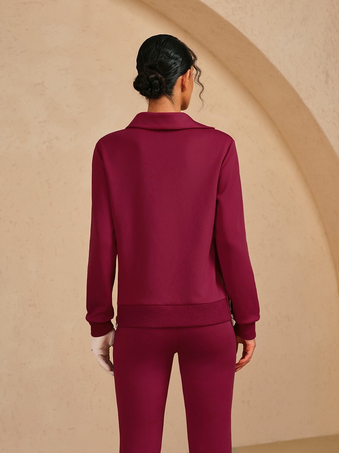 More Than Basic Asymmetrical Collar Golf Sweatshirt