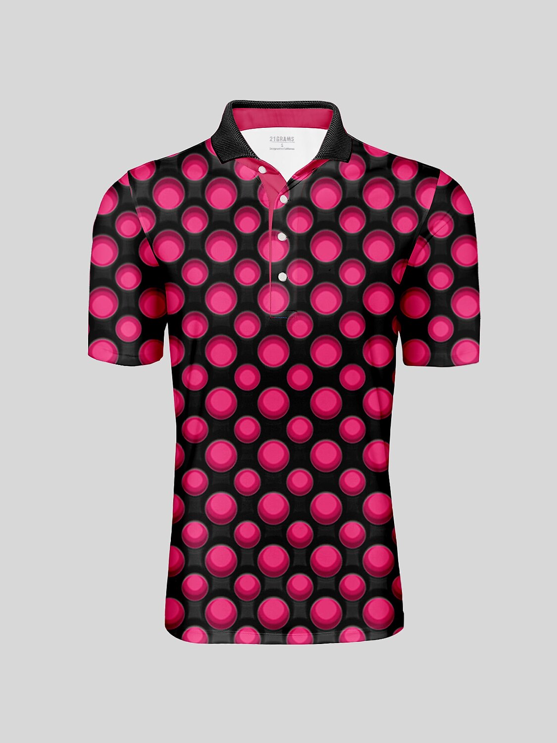 Hyper-prep Men's Ribbed Collar Polo Top UPF50+