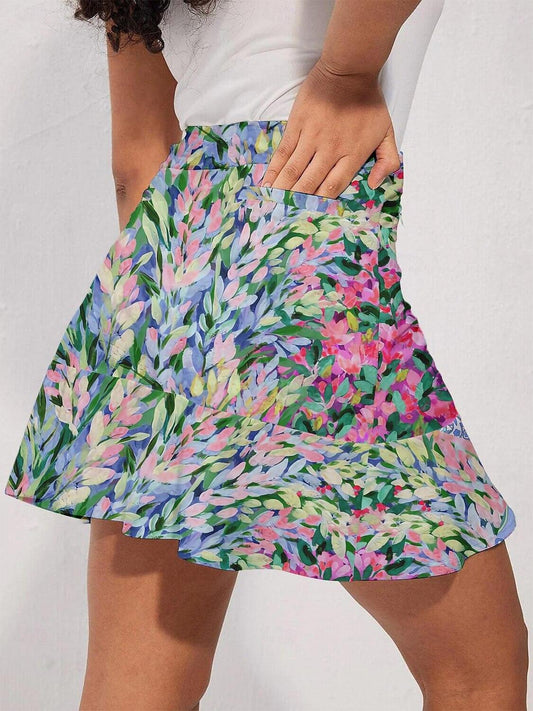 Botanical Energy 17 Inch Ruffle Skort UPF50+