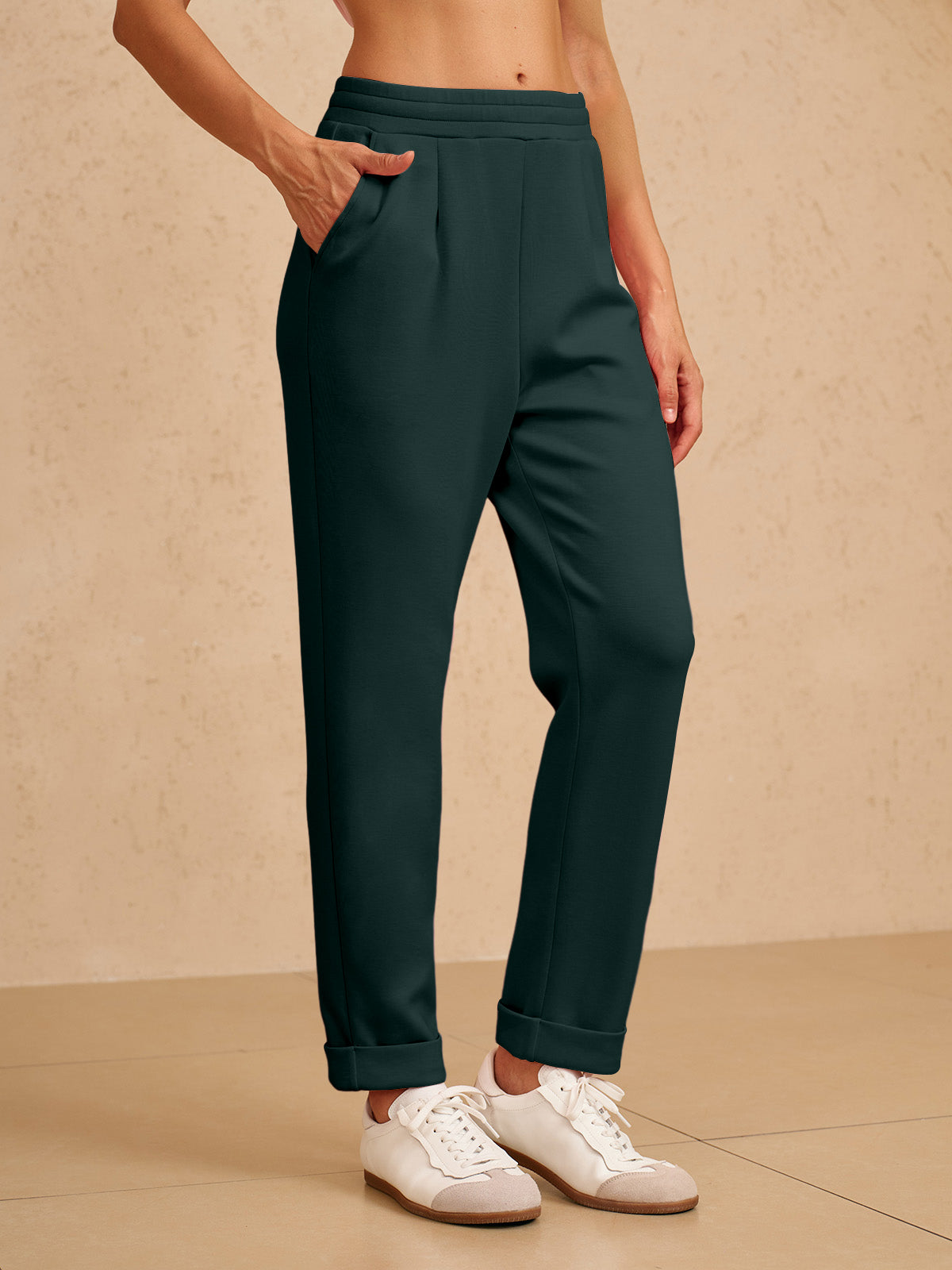 UltraSoft Stretch Hidden Drawstring Cuff Pants