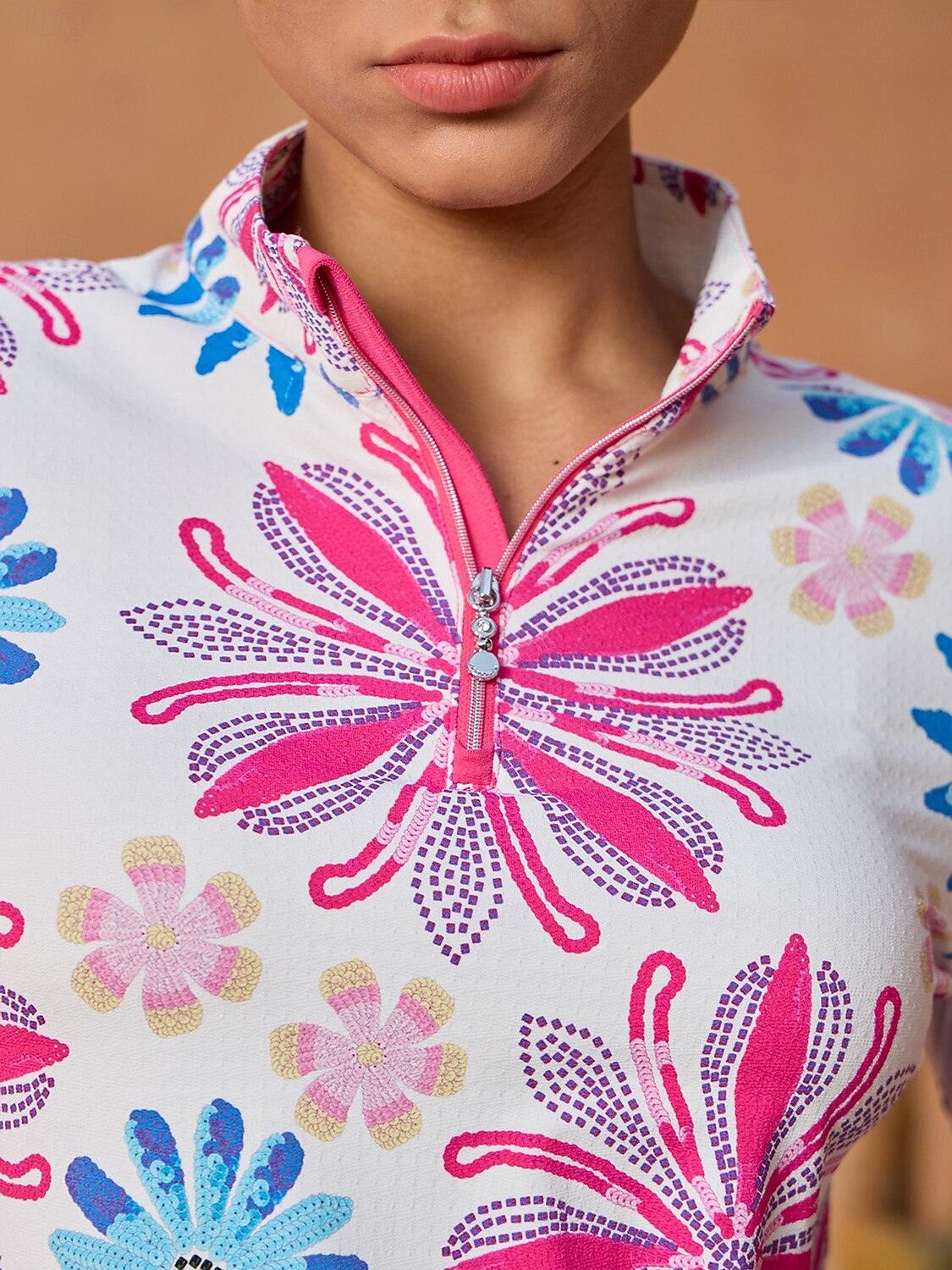 Premium Long Sleeve Mock Neck Quarterzip UPF50+