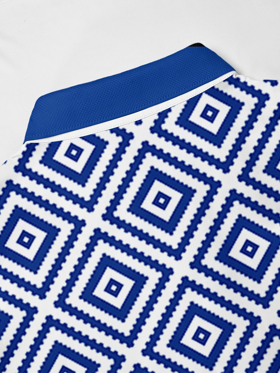 Bold Baroque Men's Ribbed Collar Polo Top UPF50+