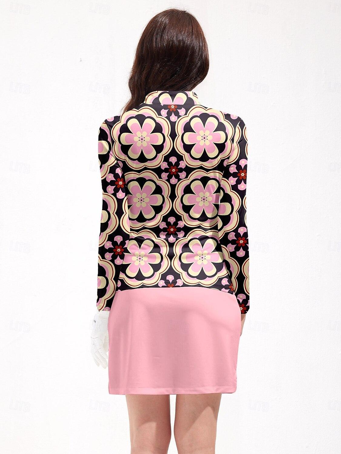 Botanical Energy Golf Shirt Quarterzip UPF50+