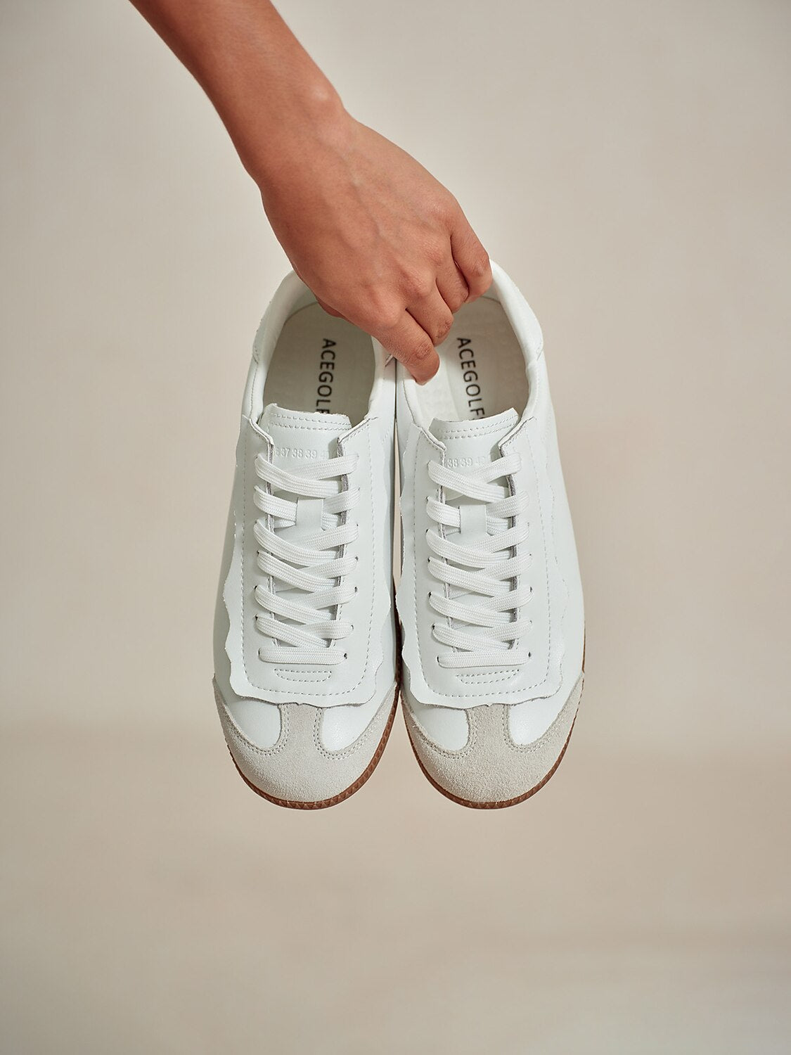 FitFlex Leather Retro Trainer Sneakers Women