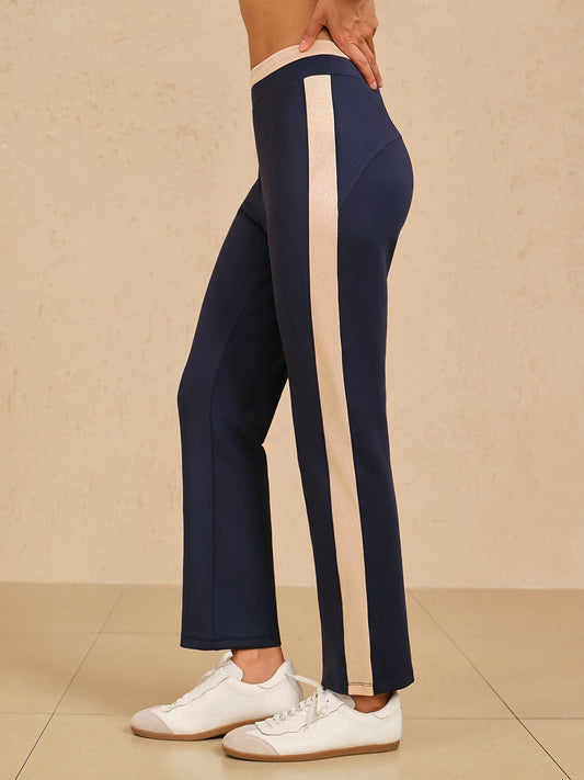 Navycore 39 Inch Stretch Color Block Ankle Pants