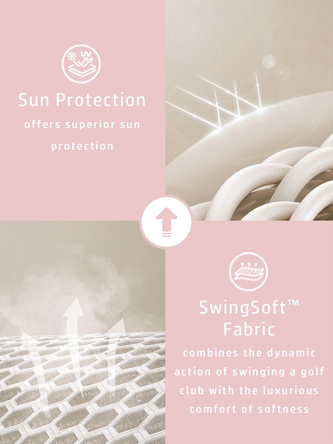 Hyper-prep Ruffle Golf Jacket Sun Protection