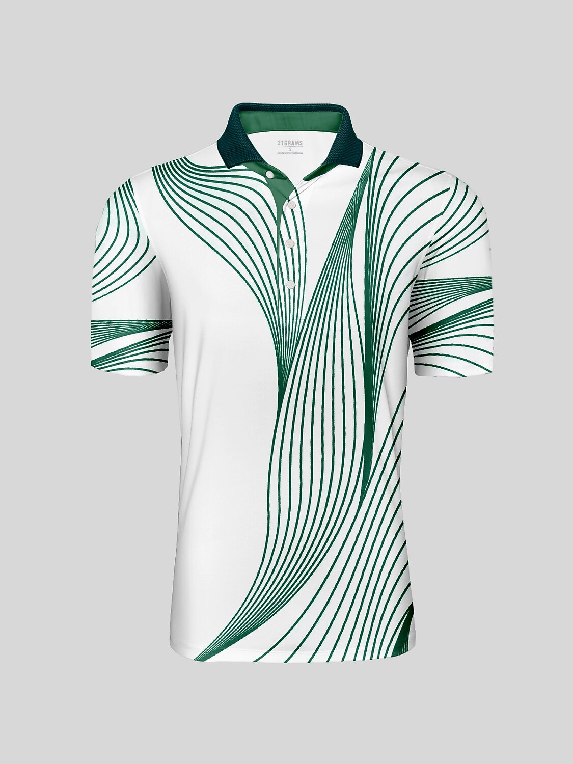 Air Brush Men's Ribbed Collar Polo Top UPF50+