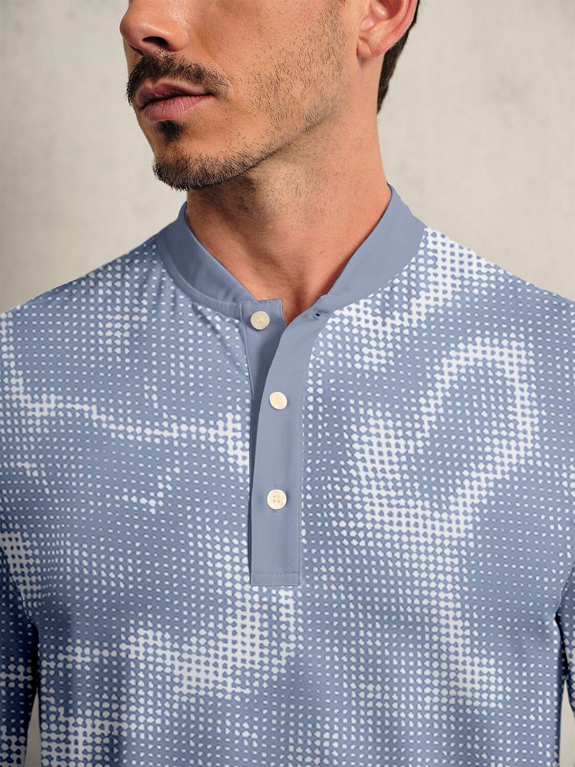 Inked Skins Men's Golf Henley Shirt UPF50+