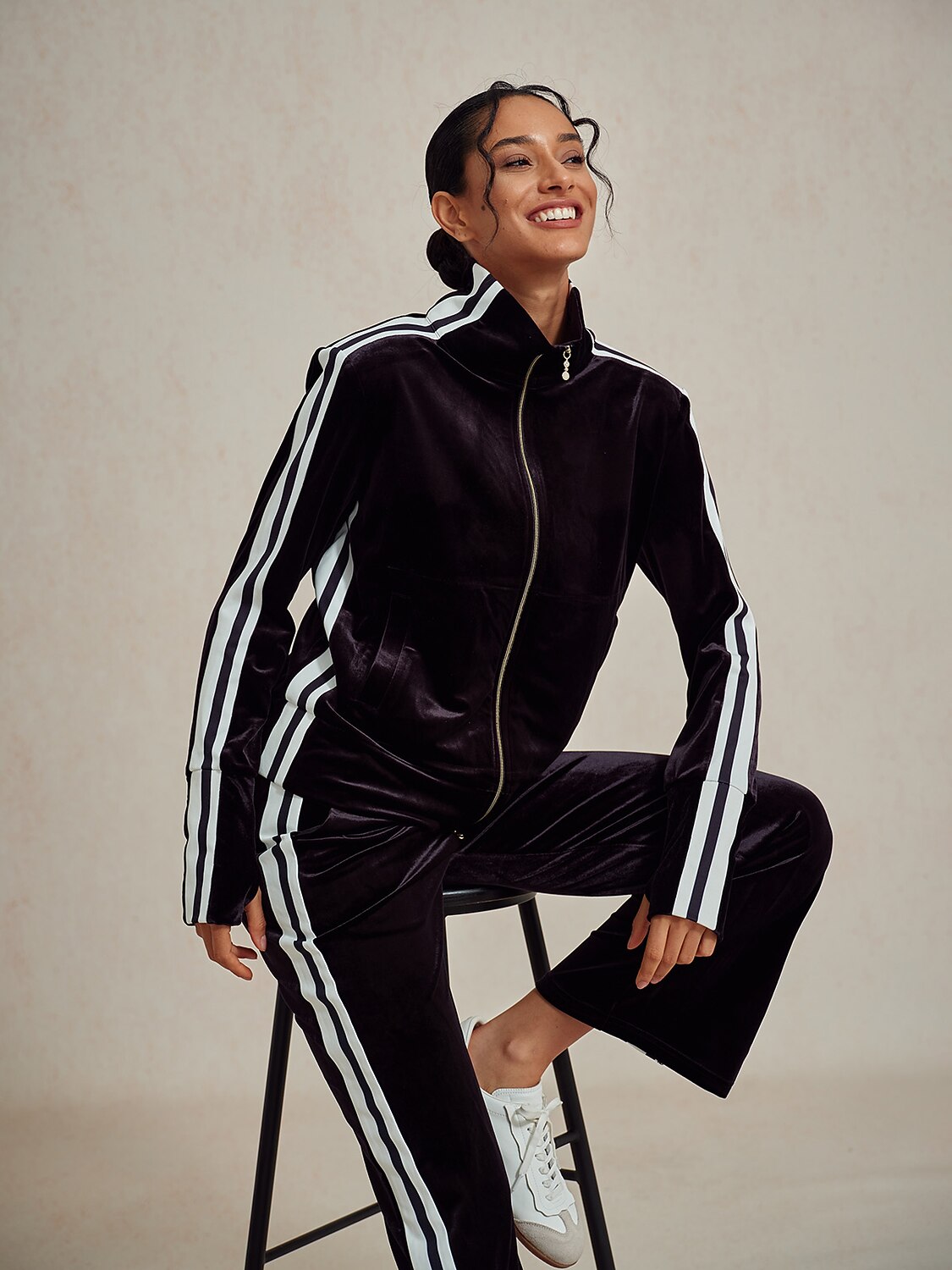 UltraSoft Velvet Long Sleeve Full Zip Jacket