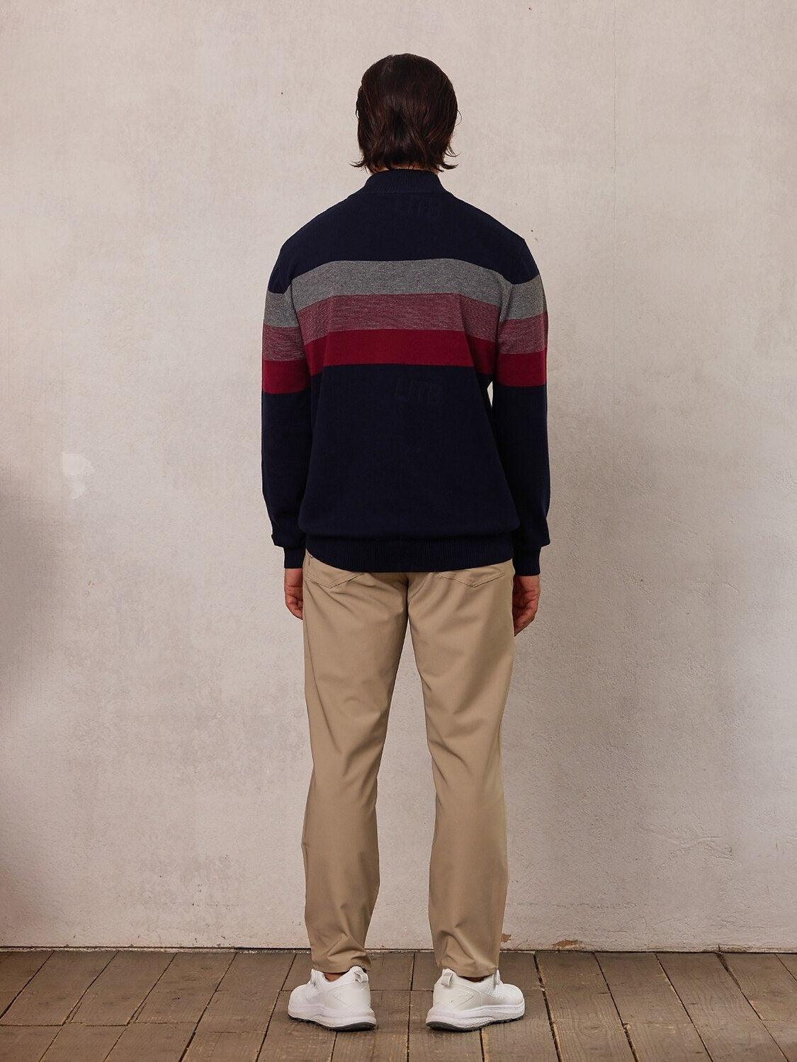 More Than Basic Men's Golf Quarter Zip Sweater