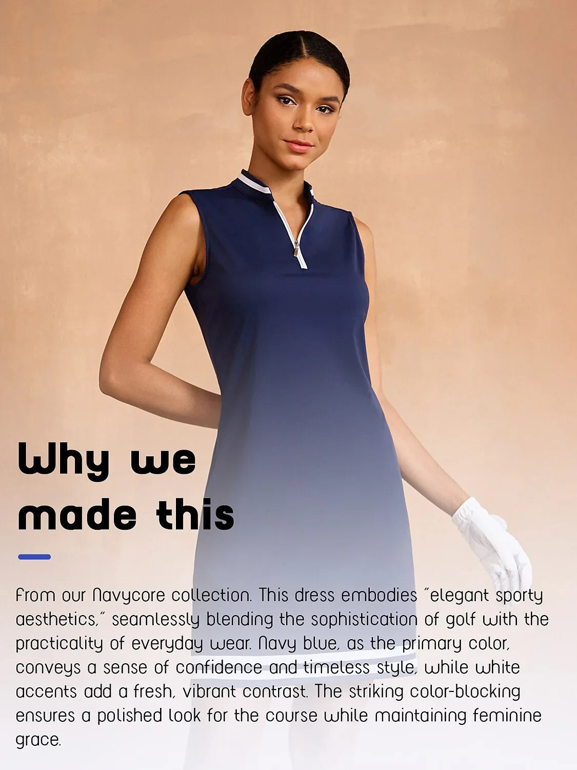 Navycore Sleeveless 36.5 Inch Dress UPF50+