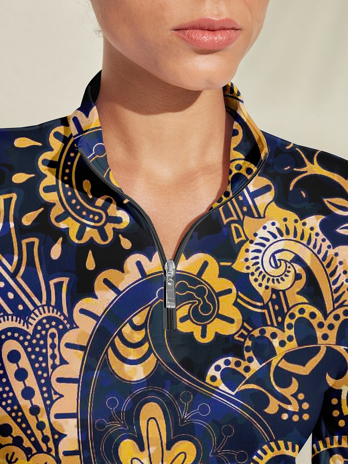 Pretty Feminine Golf Shirt Quarterzip UPF50+