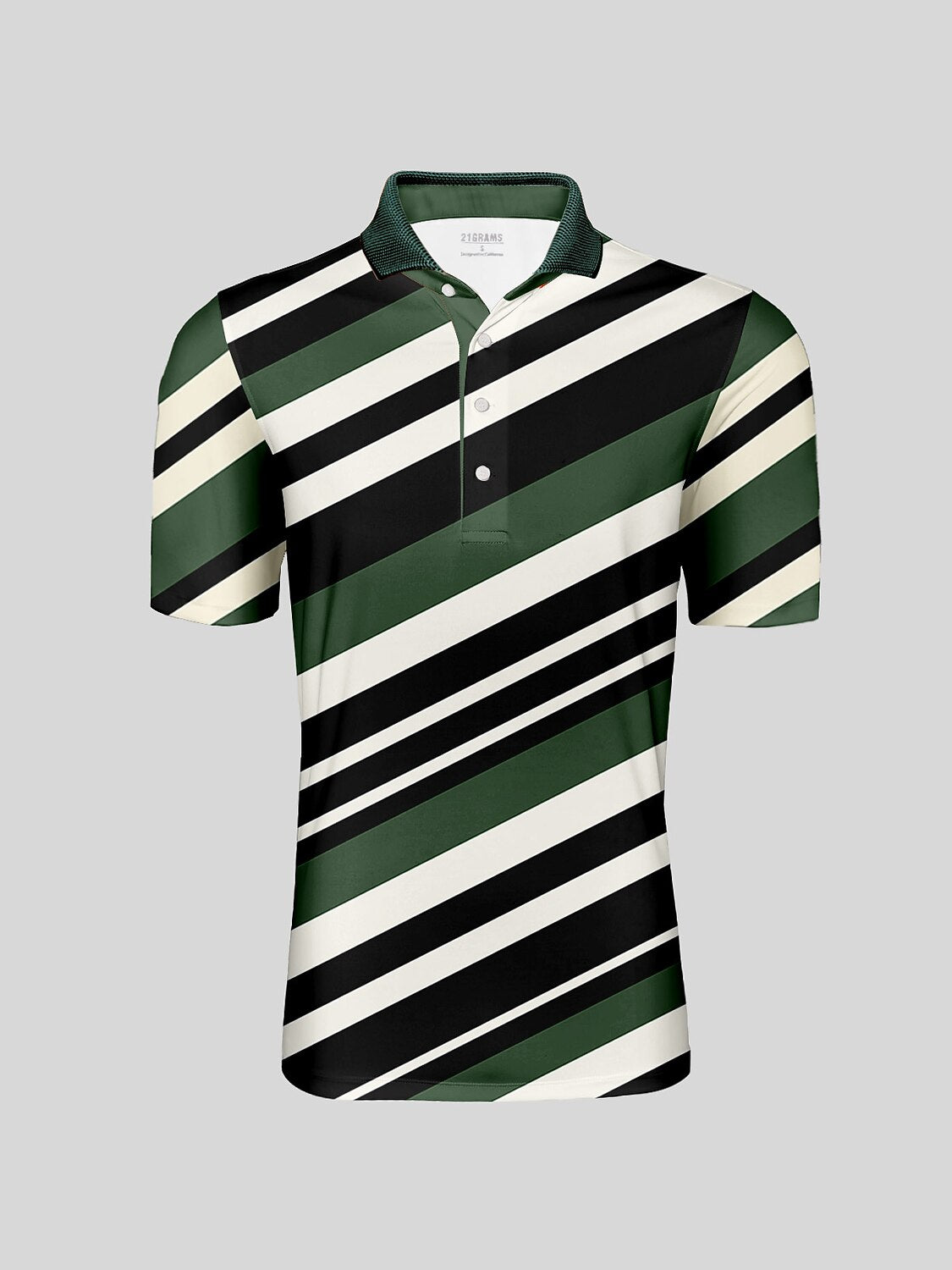 Hyper-prep Men's Ribbed Collar Polo Top UPF50+