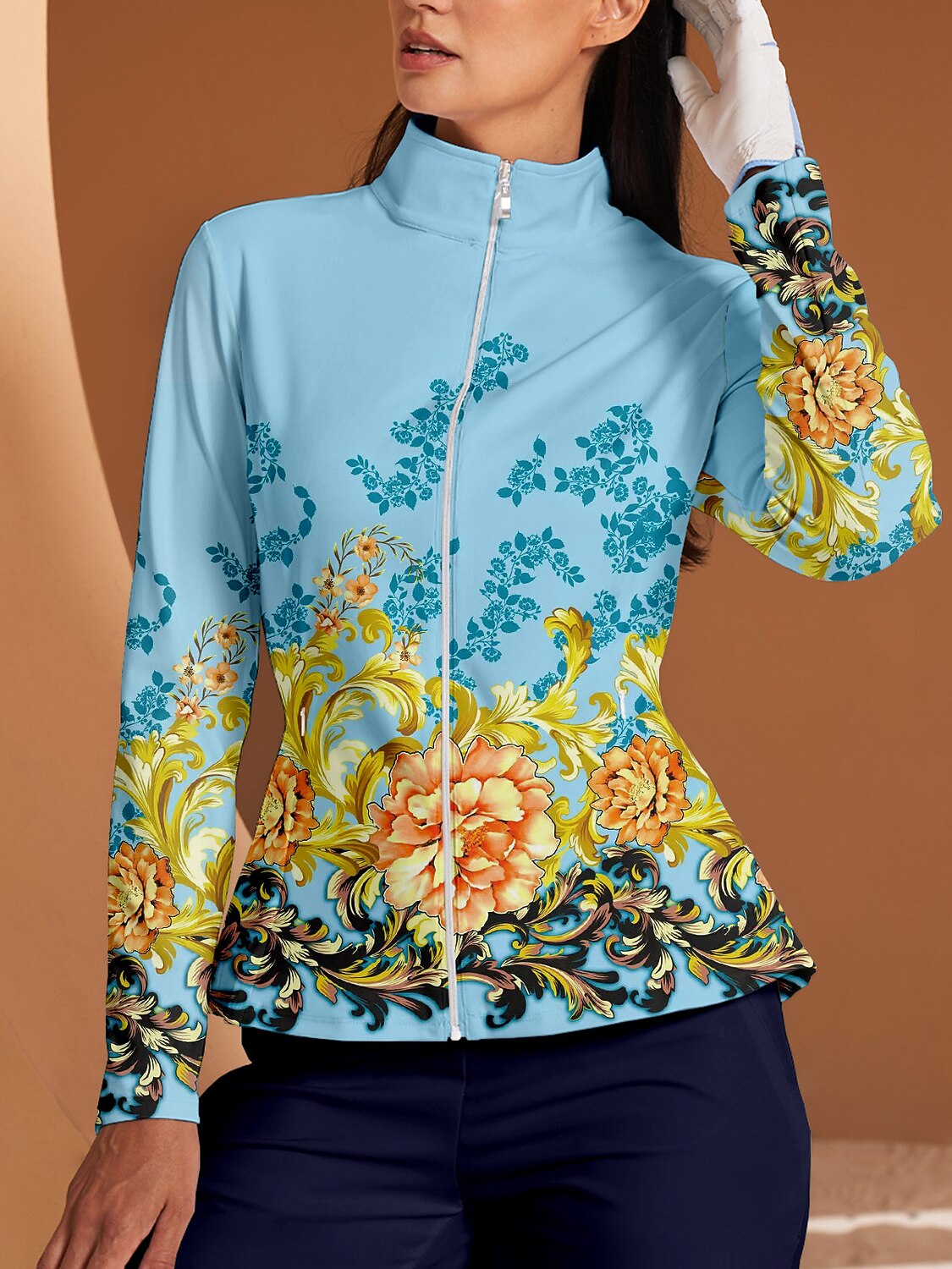 Botanical Energy Ruffle Golf Jacket Sun Protection