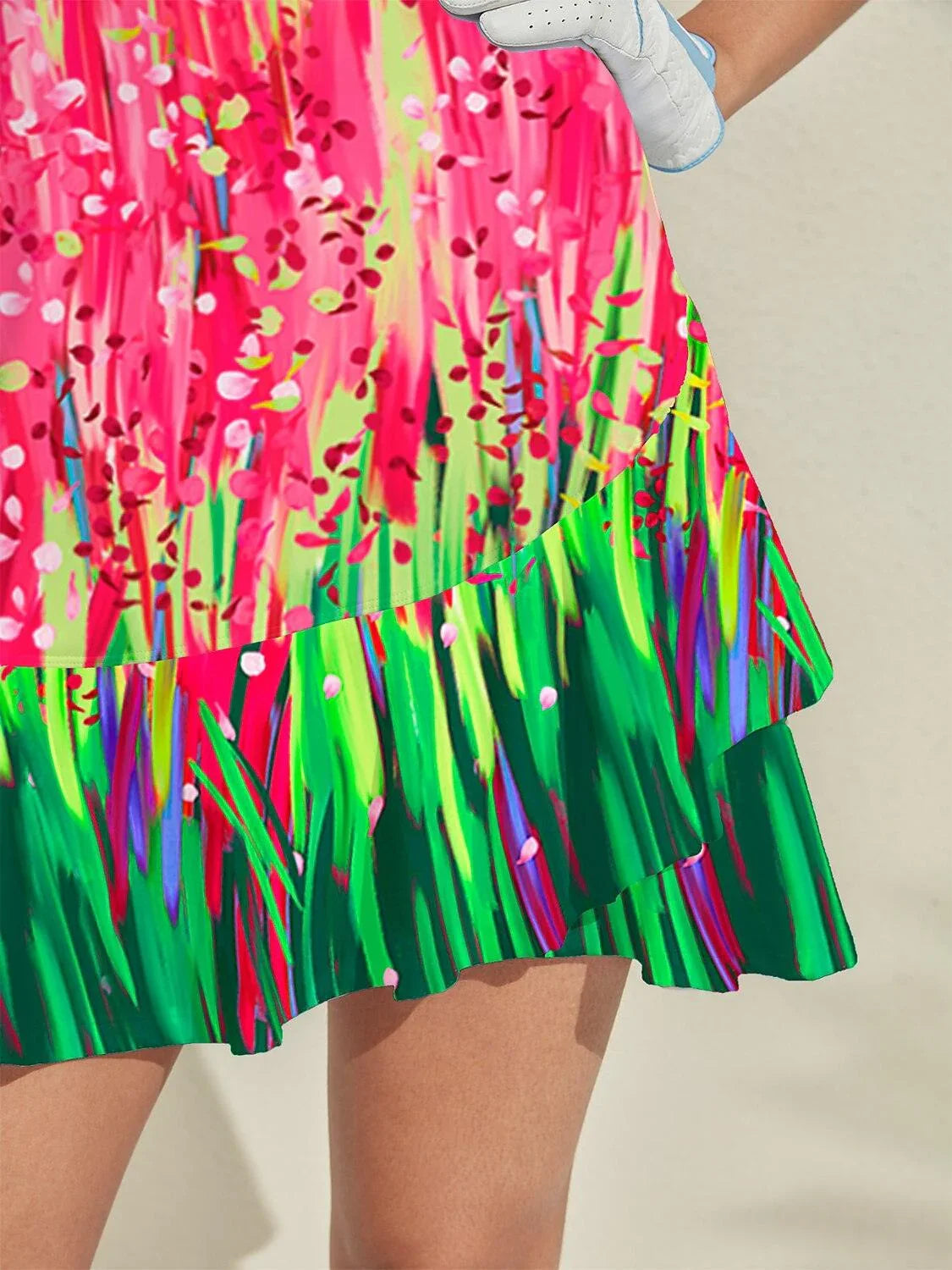 Inked Skins Ruffle 34.5 Inch Dress For Golf Pickleball & Tennis