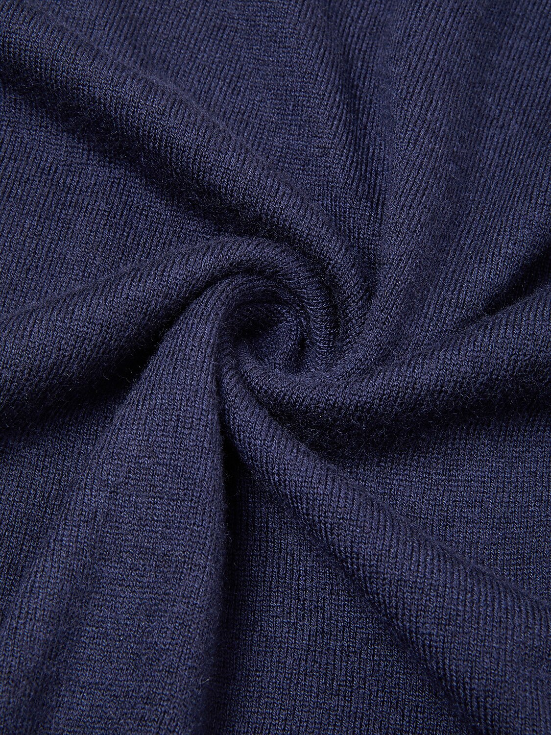 Aqua Wool Men's Long Sleeve Polo Shirt