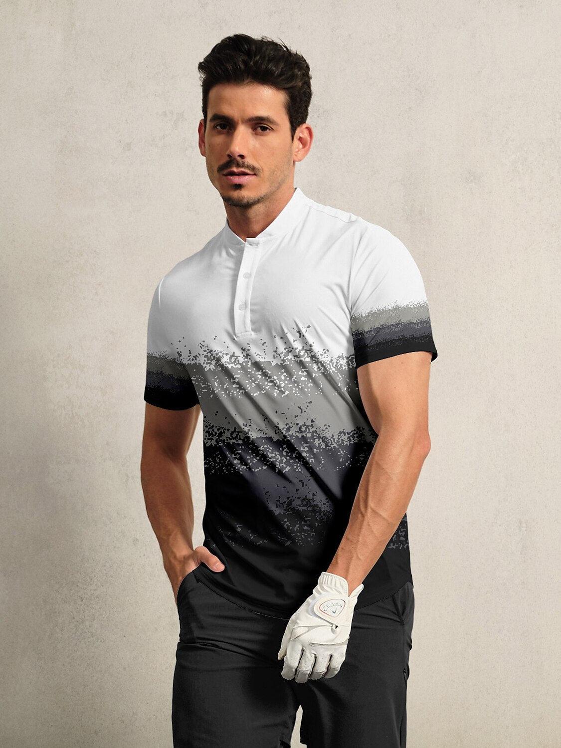 Air Brush Men's Golf Henley Shirt UPF50+
