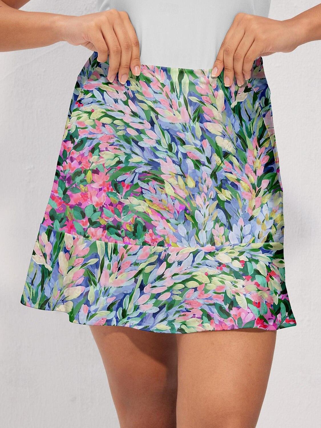 Botanical Energy 17 Inch Ruffle Skort UPF50+