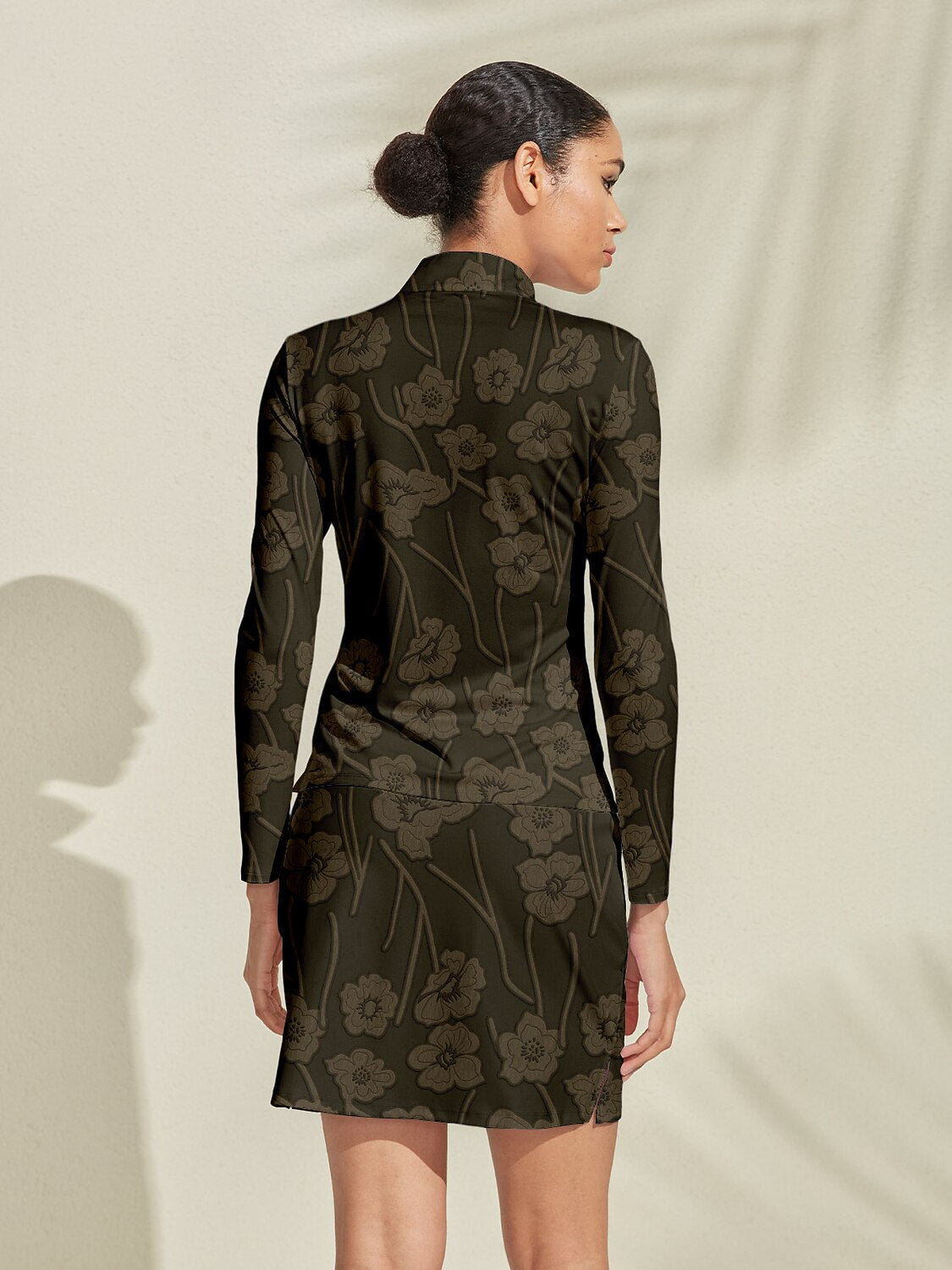 Botanical Energy Silky Golf Shirt Quarterzip UPF50+