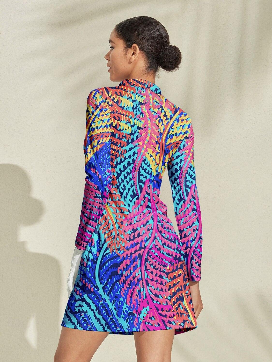 Botanical Energy Long Sleeve 36.5 Inch Dress UPF50+