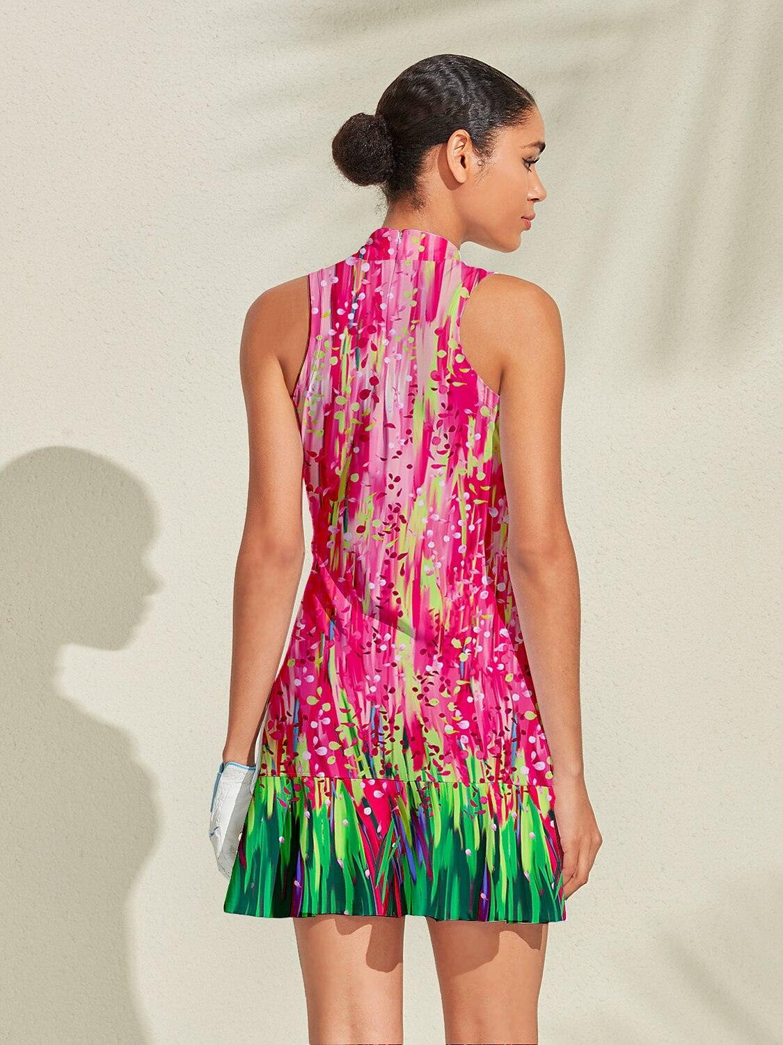 Inked Skins Ruffle 34.5 Inch Dress For Golf Pickleball & Tennis