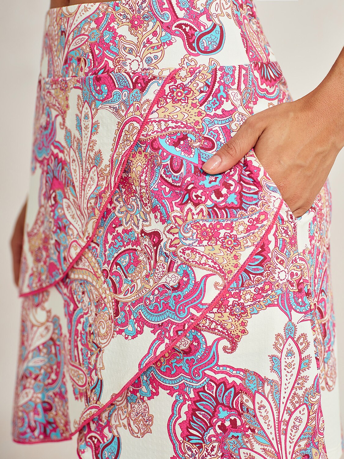 Premium 18.5 Inch Asymmetrical Skort UPF50+