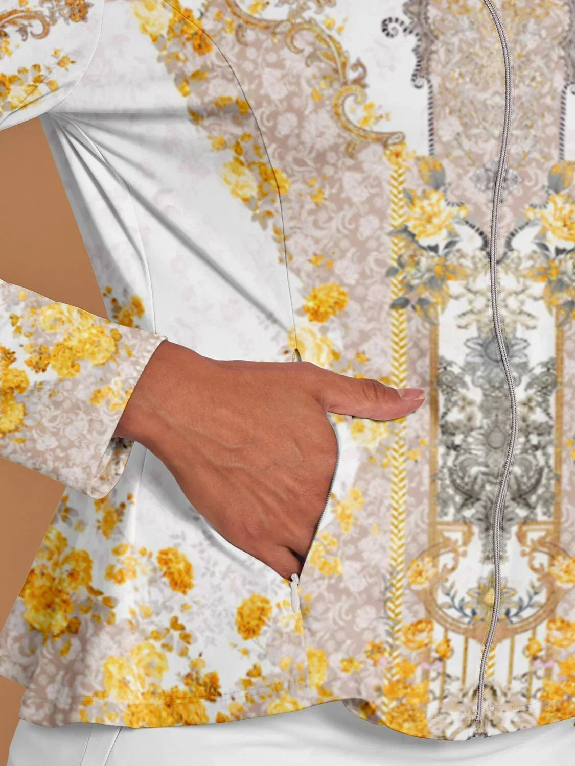 Botanical Energy Ruffle Golf Jacket Sun Protection