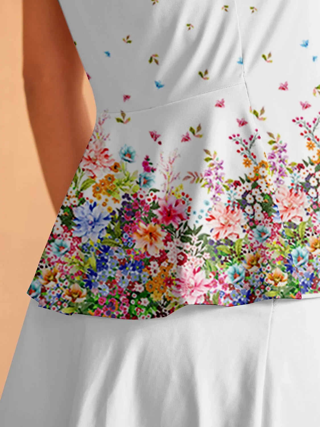 Botanical Energy Ruffle Tank Top For Pickleball & Tennis