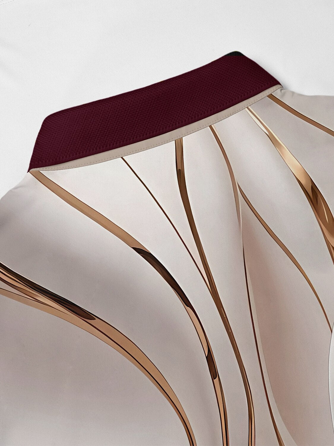 Inked Skins Men's Ribbed Collar Polo Top UPF50+